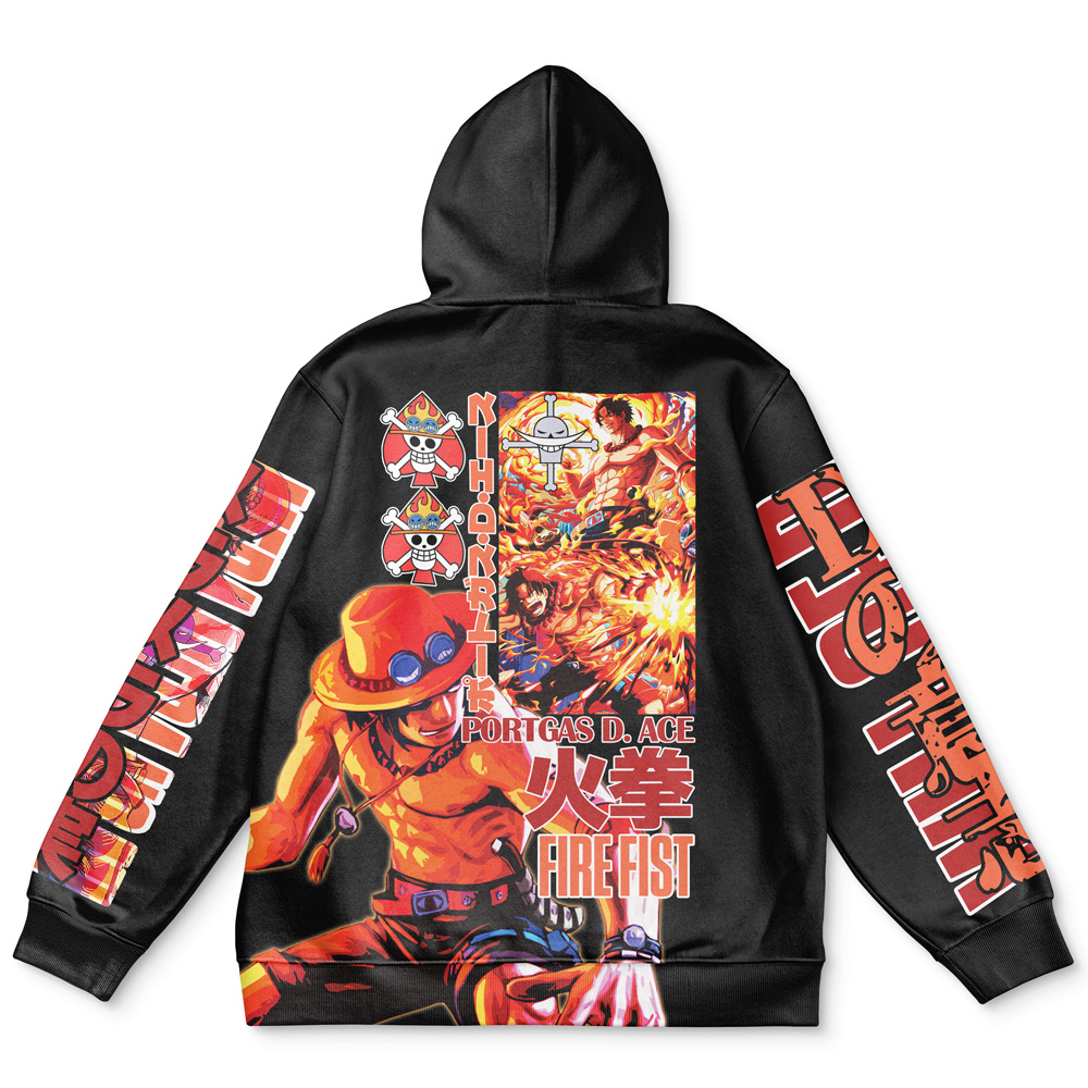 Portgas D. Ace V2 One Piece Streetwear Hoodie