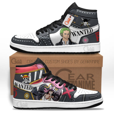 Luffy and Zoro Red High-Top AJ1 Sneaker