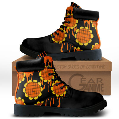 Luffy Dressrosa Arc Custom Anime Combat Symbol Style Boot