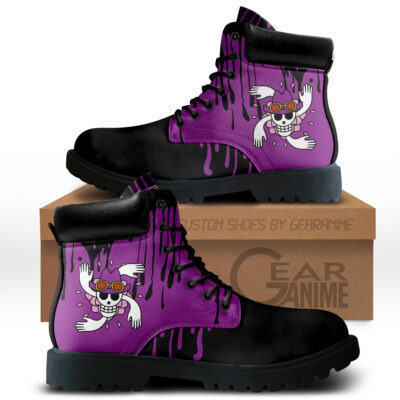 Nico Robin Custom Anime Combat Symbol Style Boot