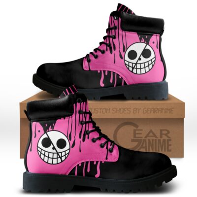 Donquixote Pirates Custom Anime Combat Boots
