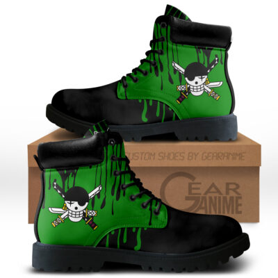 Roronoa Zoro Custom Anime Combat Symbol Style Boot