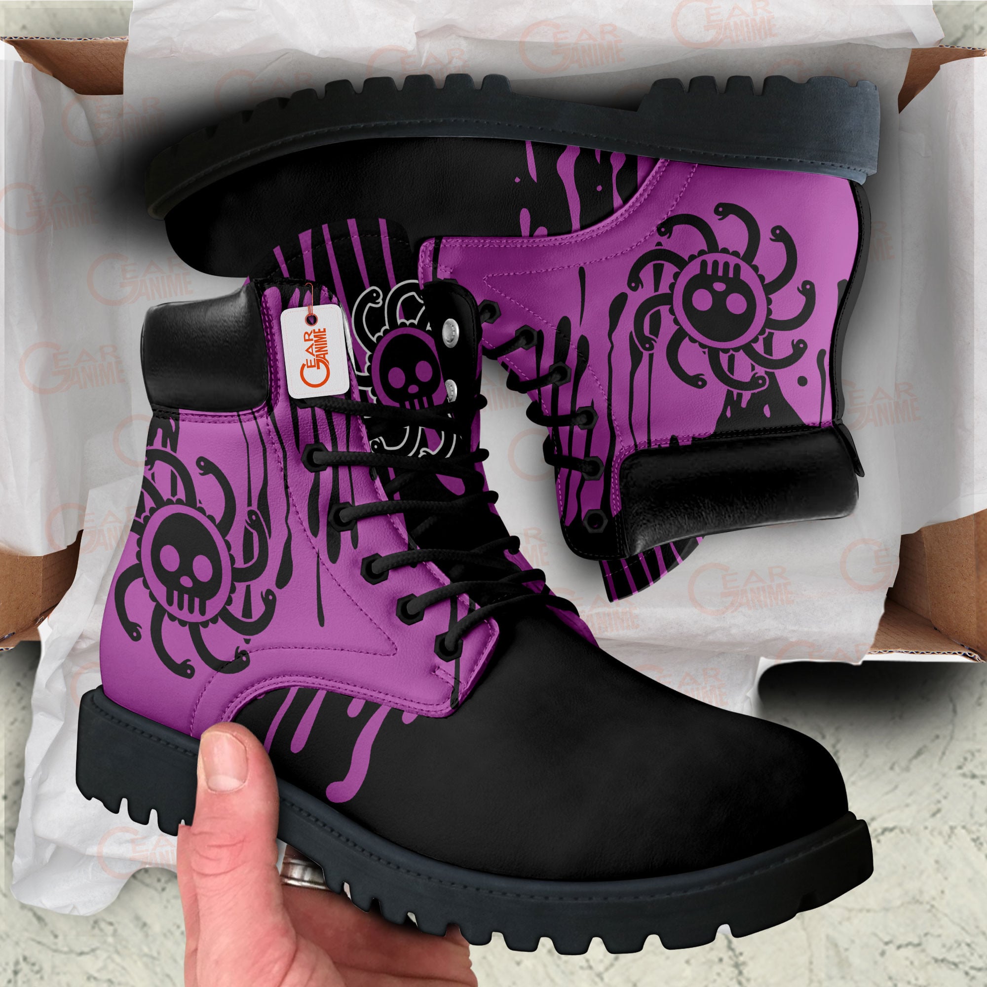 Boa Hancock Custom Anime Combat Symbol Style Boot - Image 2