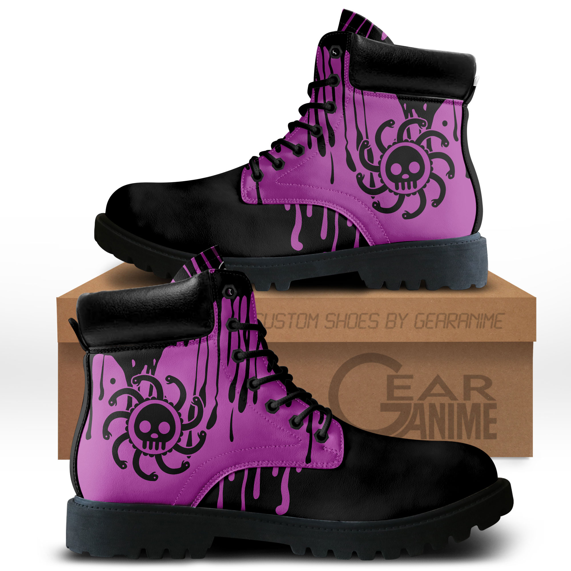 Boa Hancock Custom Anime Combat Symbol Style Boot