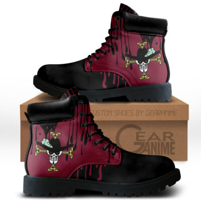 Dracule Mihawk Custom Anime Combat Symbol Style Boot