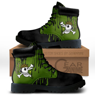 Usopp Custom Anime Combat Symbol Style Boot