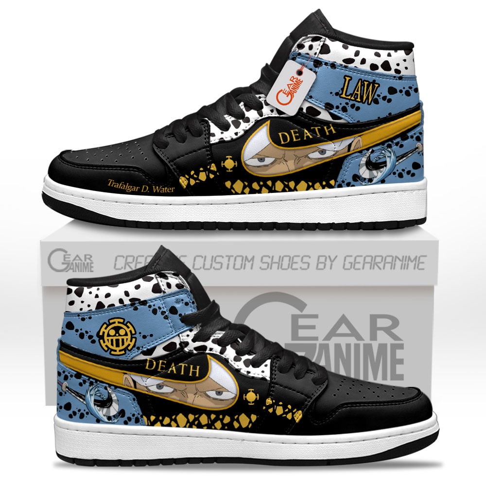 Custom Name Trafalgar D. Law Eyes High-Top AJ1 Sneaker