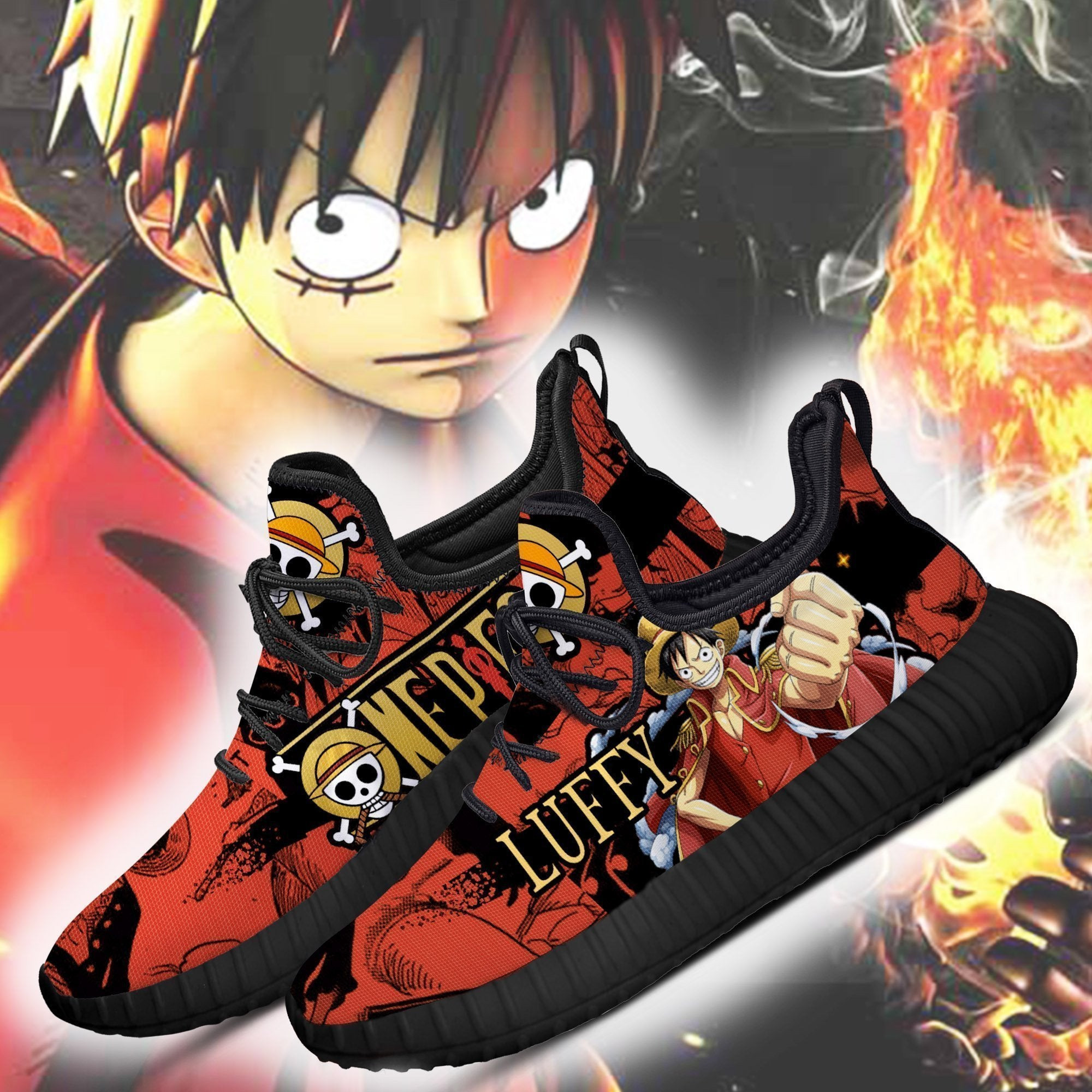 Pirate King Luffy Yeezy Shoes - Image 2