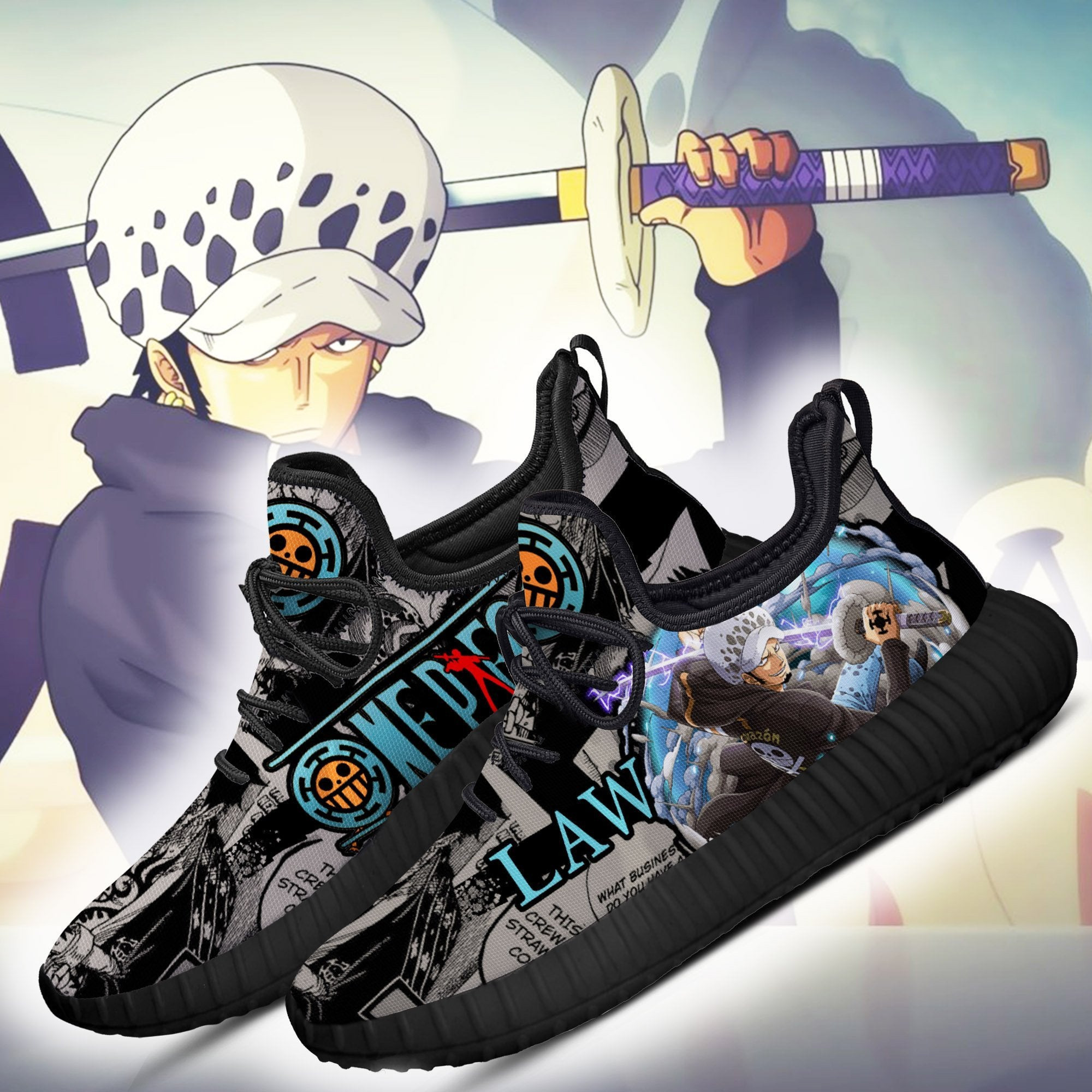 Trafalgar Law Yeezy Shoes - Image 2