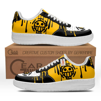 Trafalgar Law Low Air Force Shoes Jolly Roger
