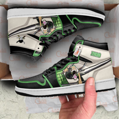 Roronoa Zoro Big Mouth Custom Name High-Top AJ1 Sneaker