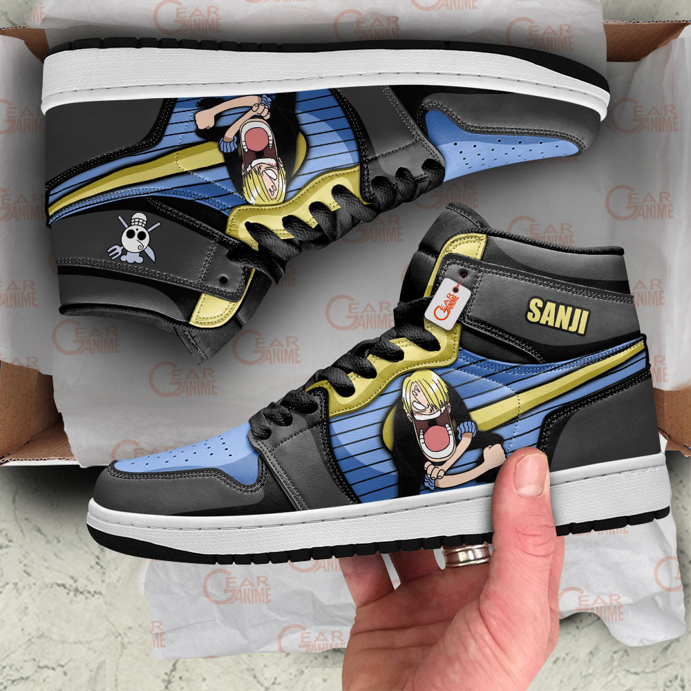 Sanji Big Mouth Personalized Collection High-Top AJ1 Sneaker - Image 2