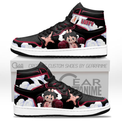 Personalized Luffy Gear 4 Labubu High-Top AJ1 Sneaker