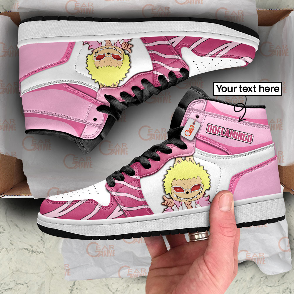Personalized Doflamingo Labubu High-Top AJ1 Sneaker - Image 2
