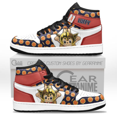 Personalized Luffy Dressrosa Labubu High-Top AJ1 Sneaker
