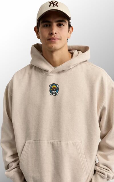 Straw Hat Logo Skull Embroidered Clothing