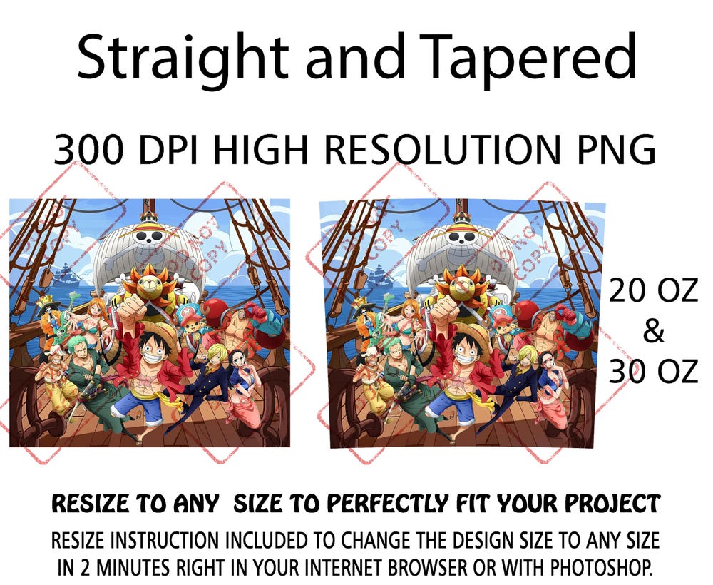 Anime Pirate Crew Tumbler - Image 3