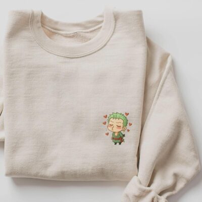 Chibi Zoro Embroidery Embroidered Clothing