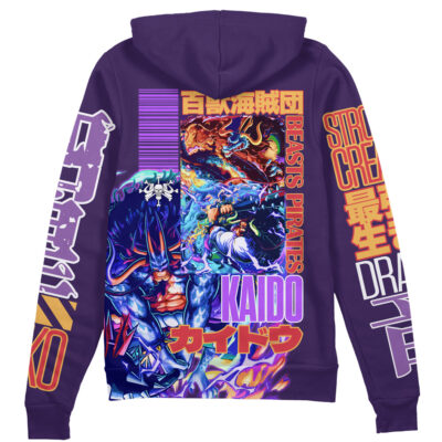 Kaido V2 One Piece Streetwear Zip Hoodie Jacket