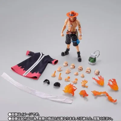 18cm Portgas D Ace Anime One Piece Pvc Articulated Action Figure