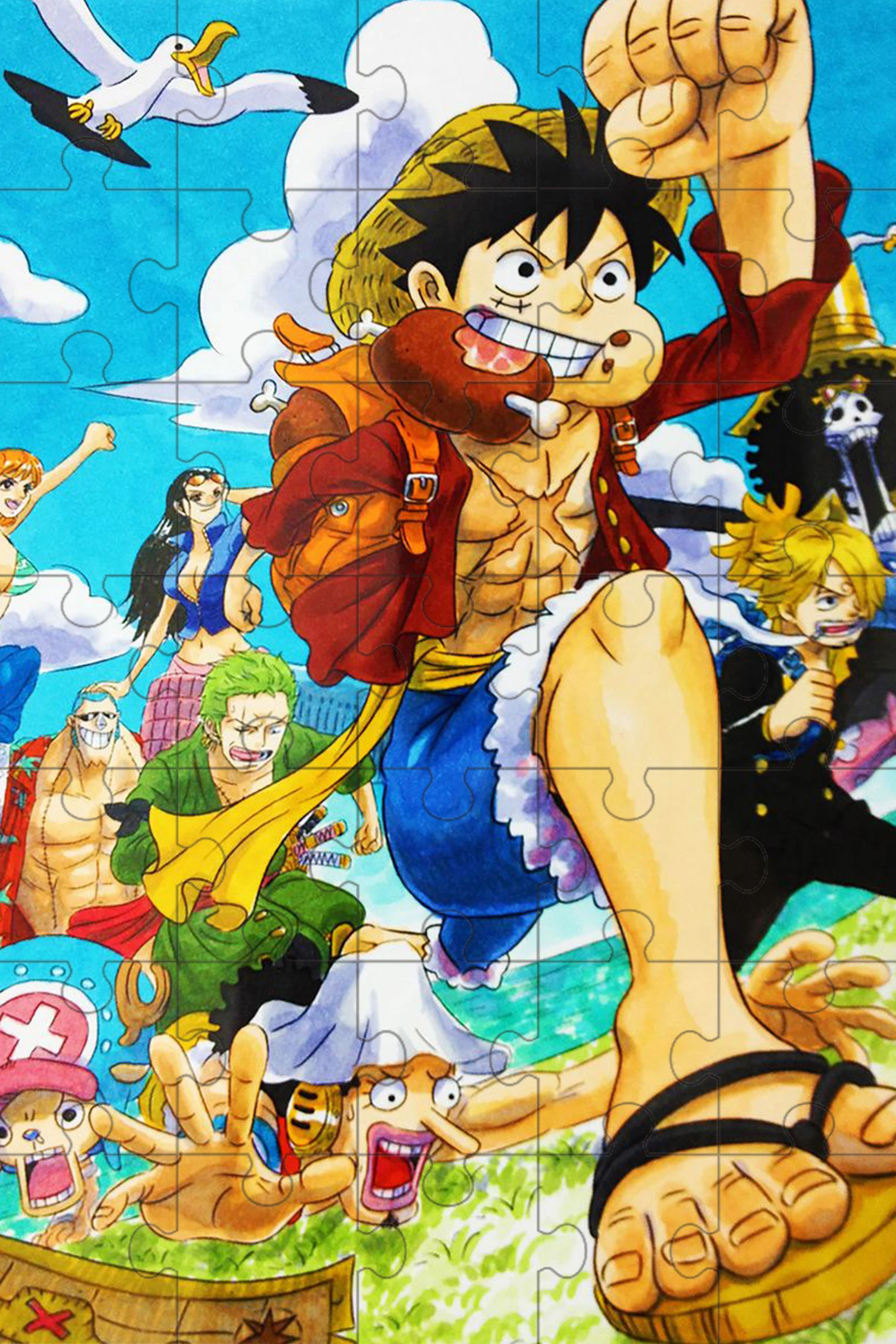 Luffy Puzzle Creative Diy Mini Wooden Puzzle - Image 3