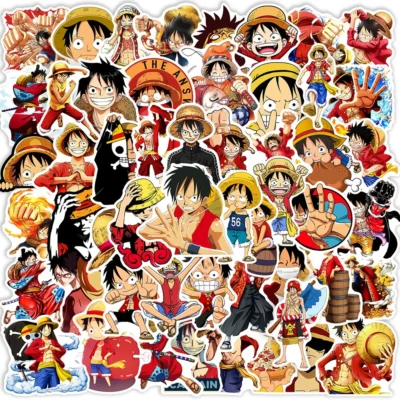 10/30/50pcs Cute Anime Cartoon Stickers Funny Luffy Joba Decals