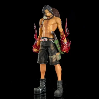One Piece Huge Fire Fist Ace Stance Anime Action Figure
