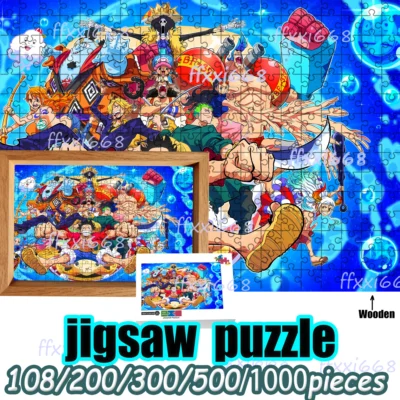 Luffy Zoro Nami Chopper 108/200/300/500/1000 Pieces Wooden Puzzle