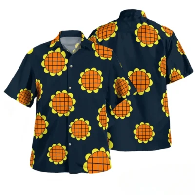 Luffy Dressrosa Shirt Sunflower Hawaiian Shirt