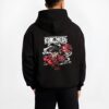 luffy one piece snakeman black hoodie male back view - One Piece Shop