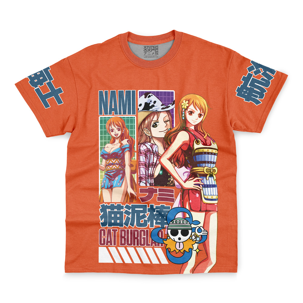 Nami V2 One Piece Streetwear T-Shirt - Image 2