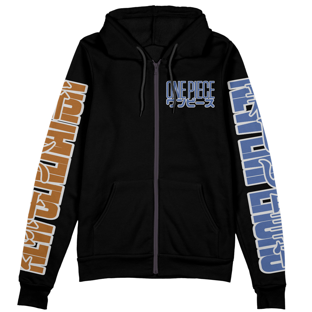 New Yonko One Piece Streetwear Zip Hoodie Jacket - Image 2