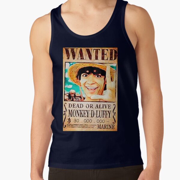 One Piece Live Action Luffy Wanted Tank Top - Image 5