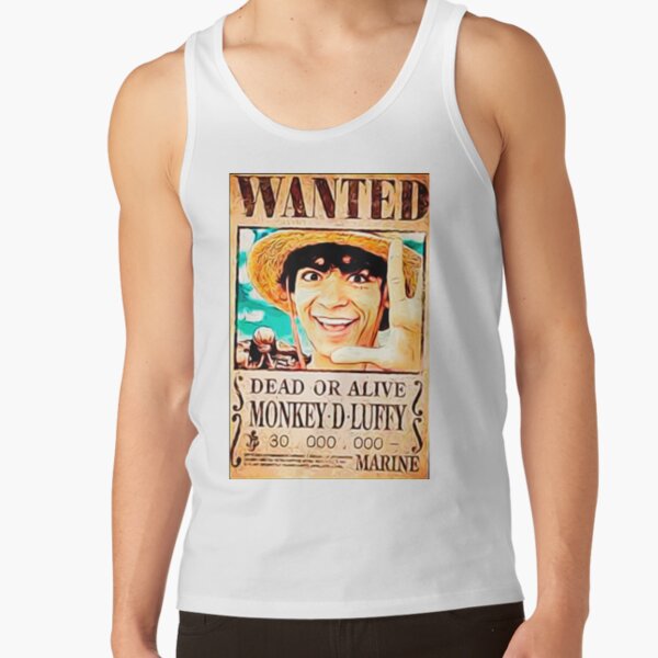One Piece Live Action Luffy Wanted Tank Top