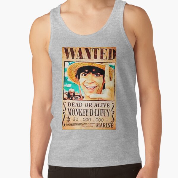 One Piece Live Action Luffy Wanted Tank Top - Image 3