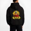 retro manga parody black hoodie male back view - One Piece Shop