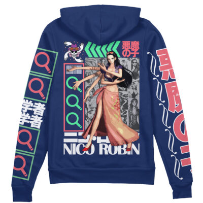 Nico Robin One Piece Streetwear Zip Hoodie Jacket