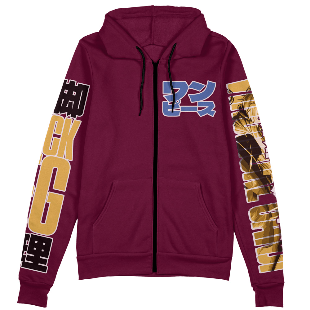 Vinsmoke Sanji V2 One Piece Streetwear Zip Hoodie Jacket - Image 2