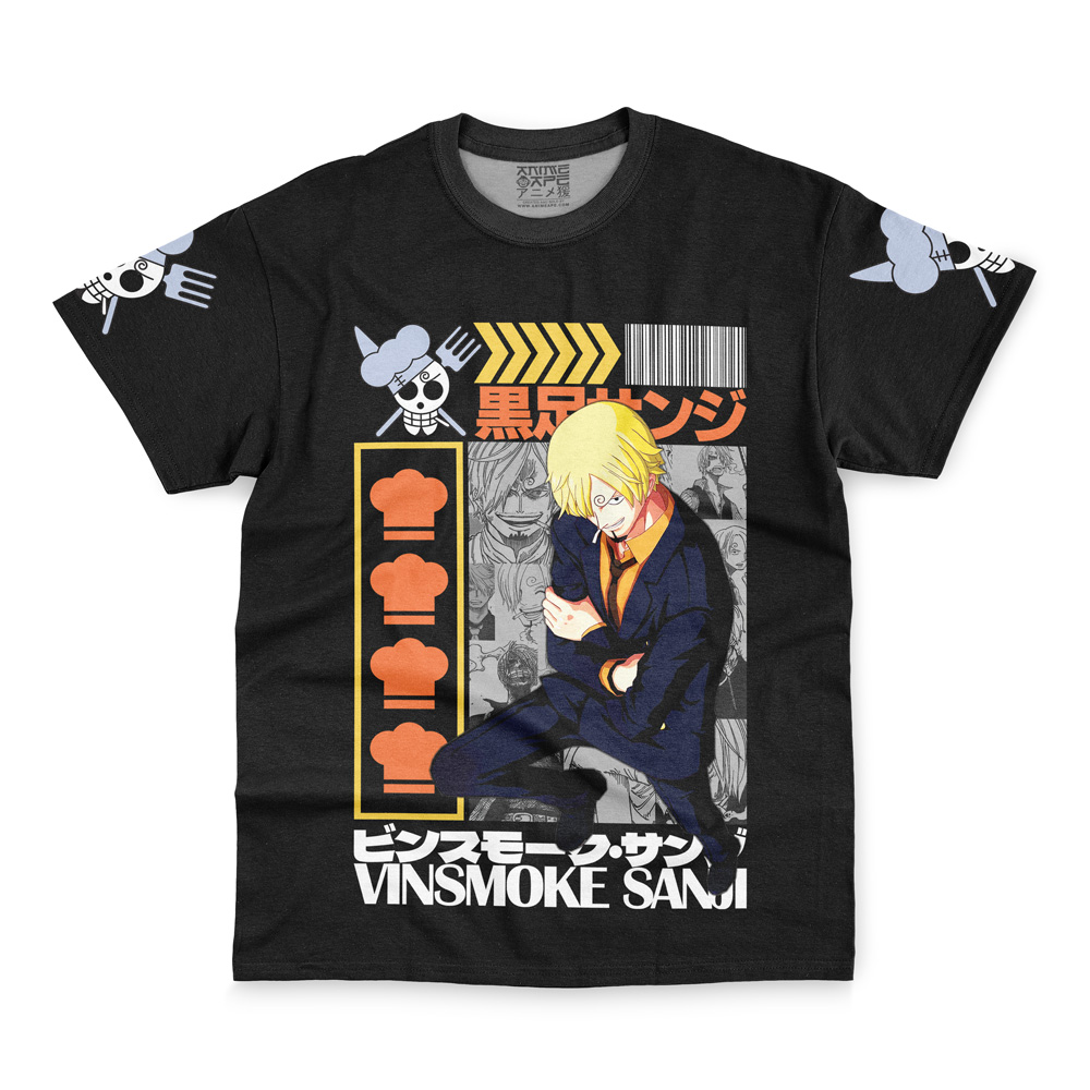 Vinsmoke Sanji One Piece Streetwear T-Shirt - Image 2
