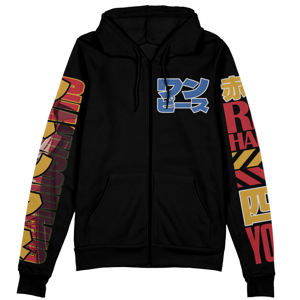 Shanks V2 One Piece Streetwear Zip Hoodie Jacket - Image 2