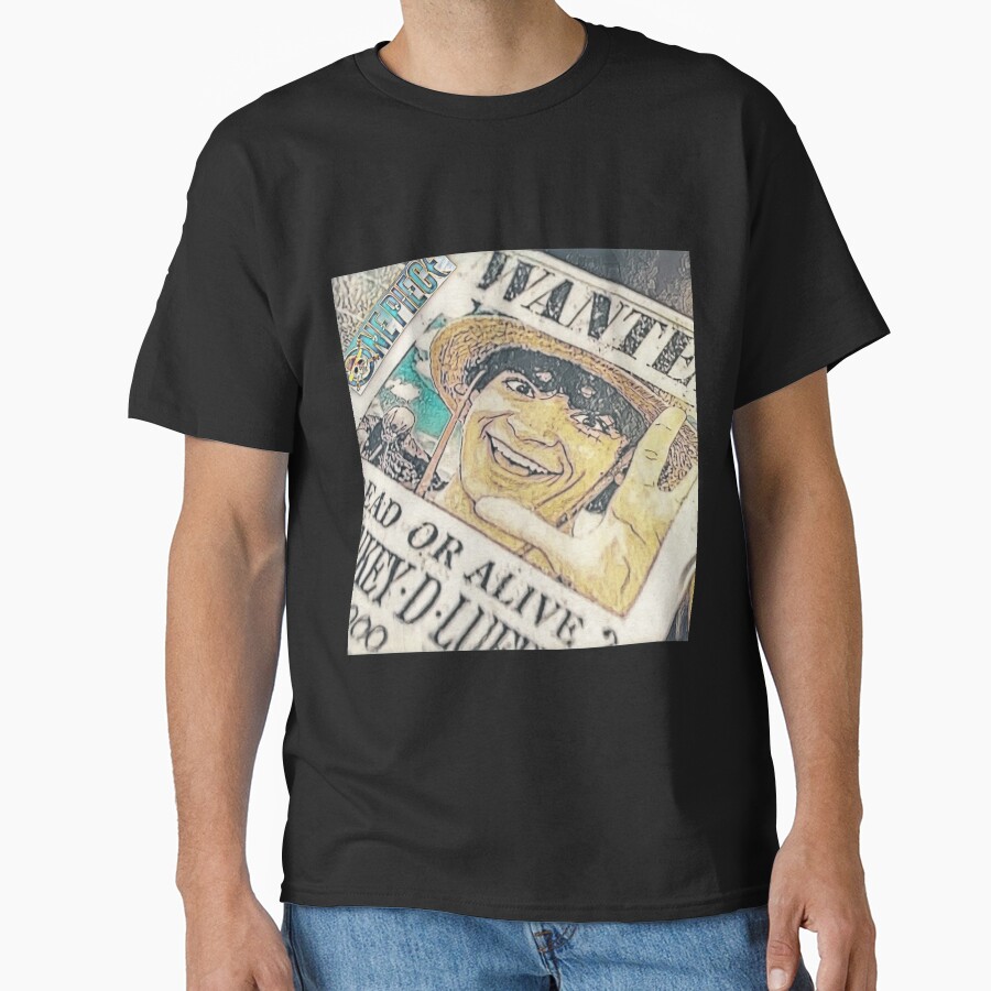 Live Action Luffy Wanted Poster T-shirt - Image 3
