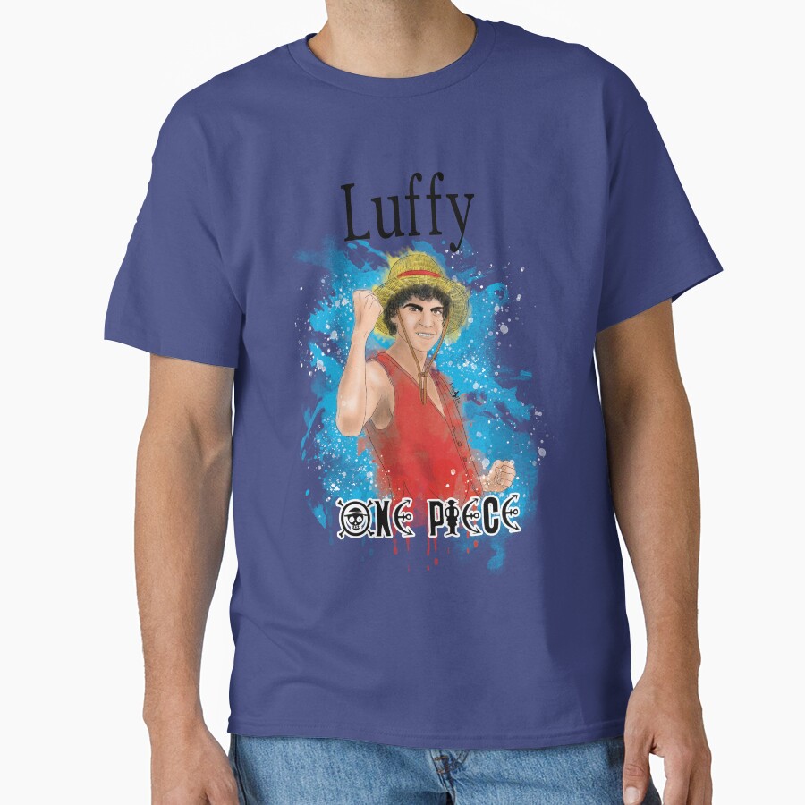Luffy One Piece Live Action Watercolor T-shirt - Image 5