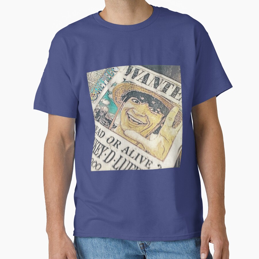 Live Action Luffy Wanted Poster T-shirt