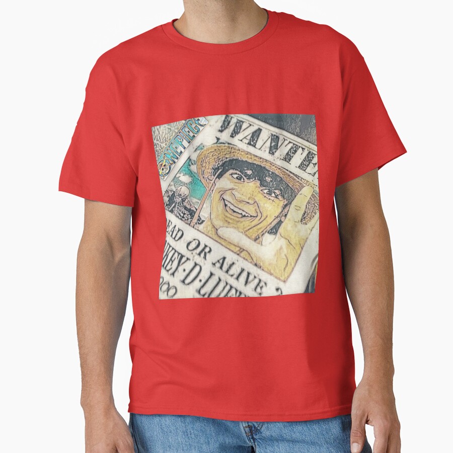Live Action Luffy Wanted Poster T-shirt - Image 5