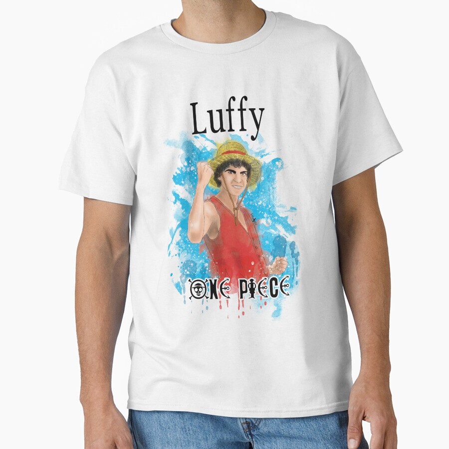 Luffy One Piece Live Action Watercolor T-shirt - Image 2