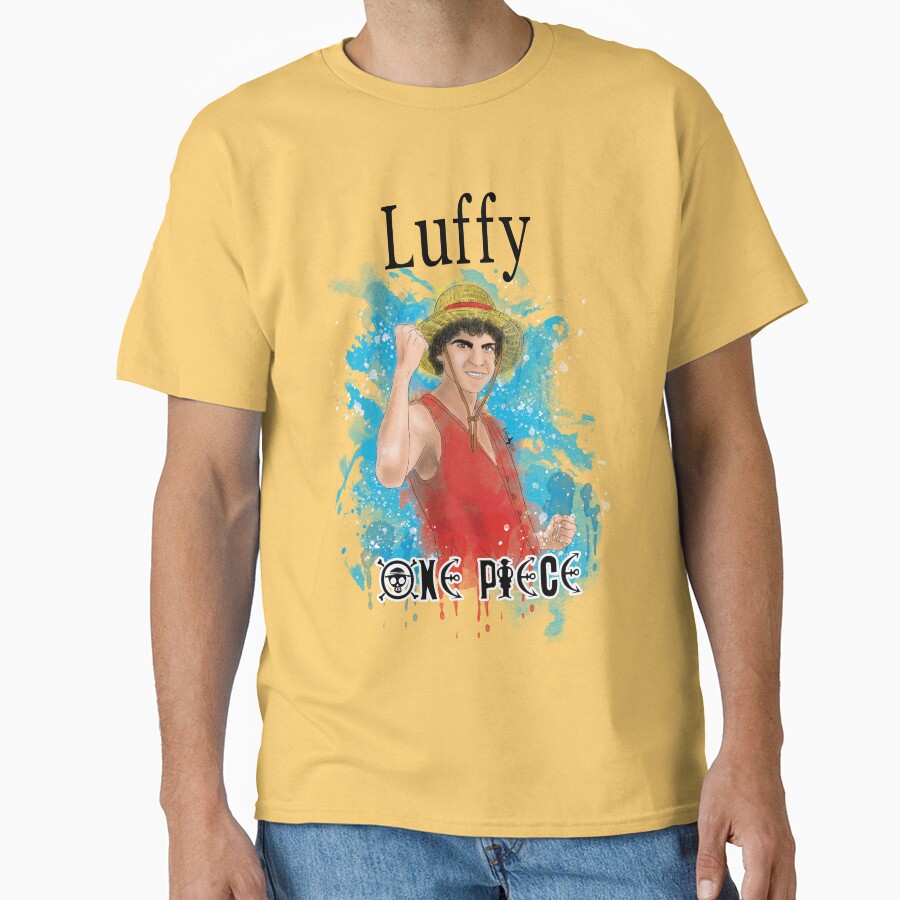 Luffy One Piece Live Action Watercolor T-shirt - Image 6