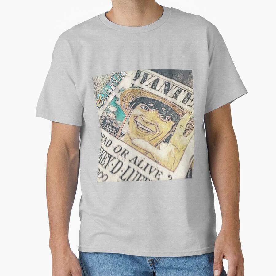 Live Action Luffy Wanted Poster T-shirt - Image 4