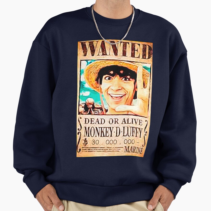 One Piece Live Action Luffy Wanted Sweatshirt - Image 5