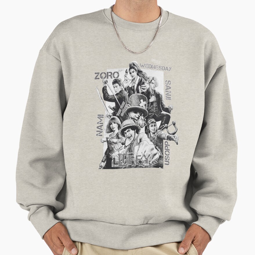 One Piece Live Action Group Classic Sweatshirt - Image 3