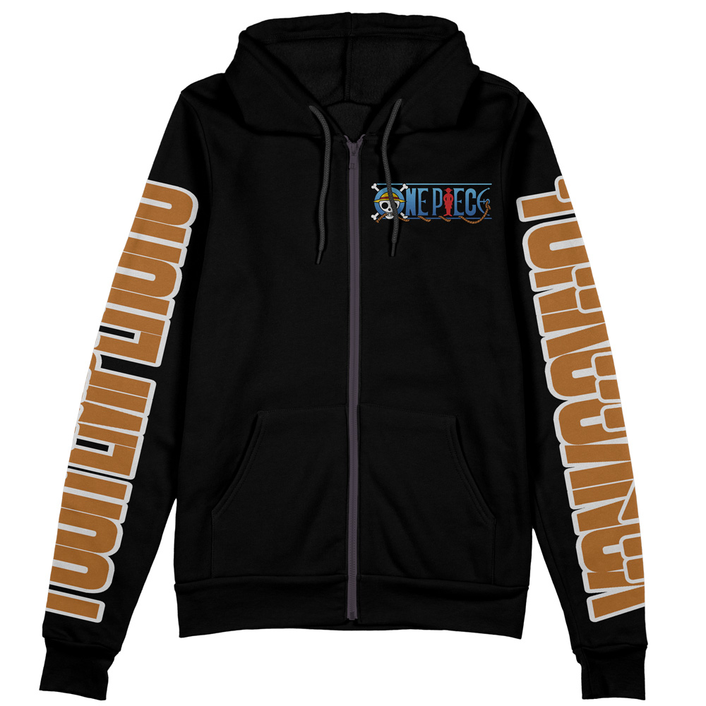 Old Generation Yonko One Piece Streetwear Zip Hoodie Jacket - Image 2